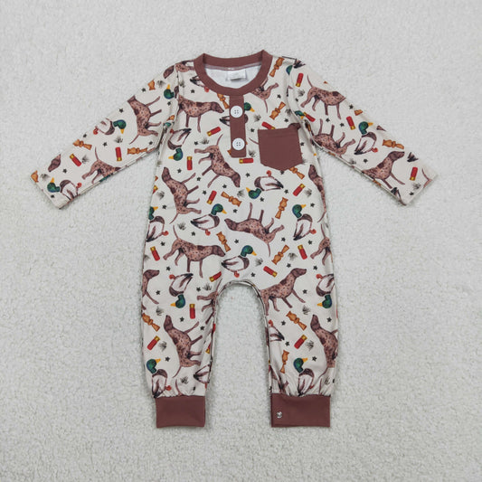 LR2576 dog duck boy summer romper 202601 RTS
