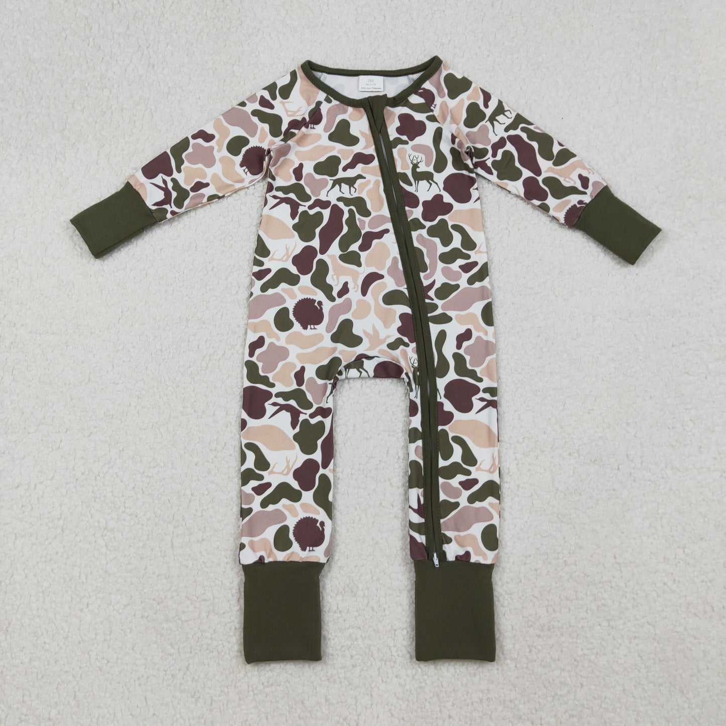 LR2590 camo boy summer romper 202509 RTS