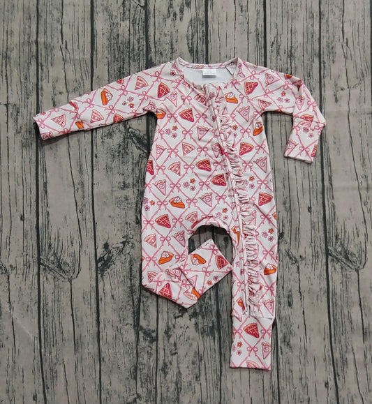 LR2594 bow pie western girl summer romper 202508 preorder