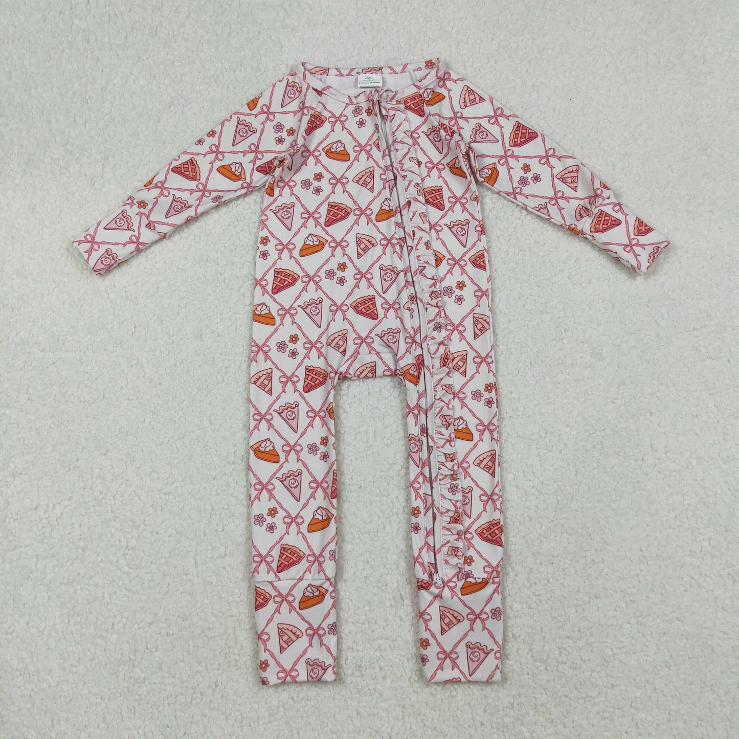 LR2594 bow pie western girl summer romper 202509 RTS