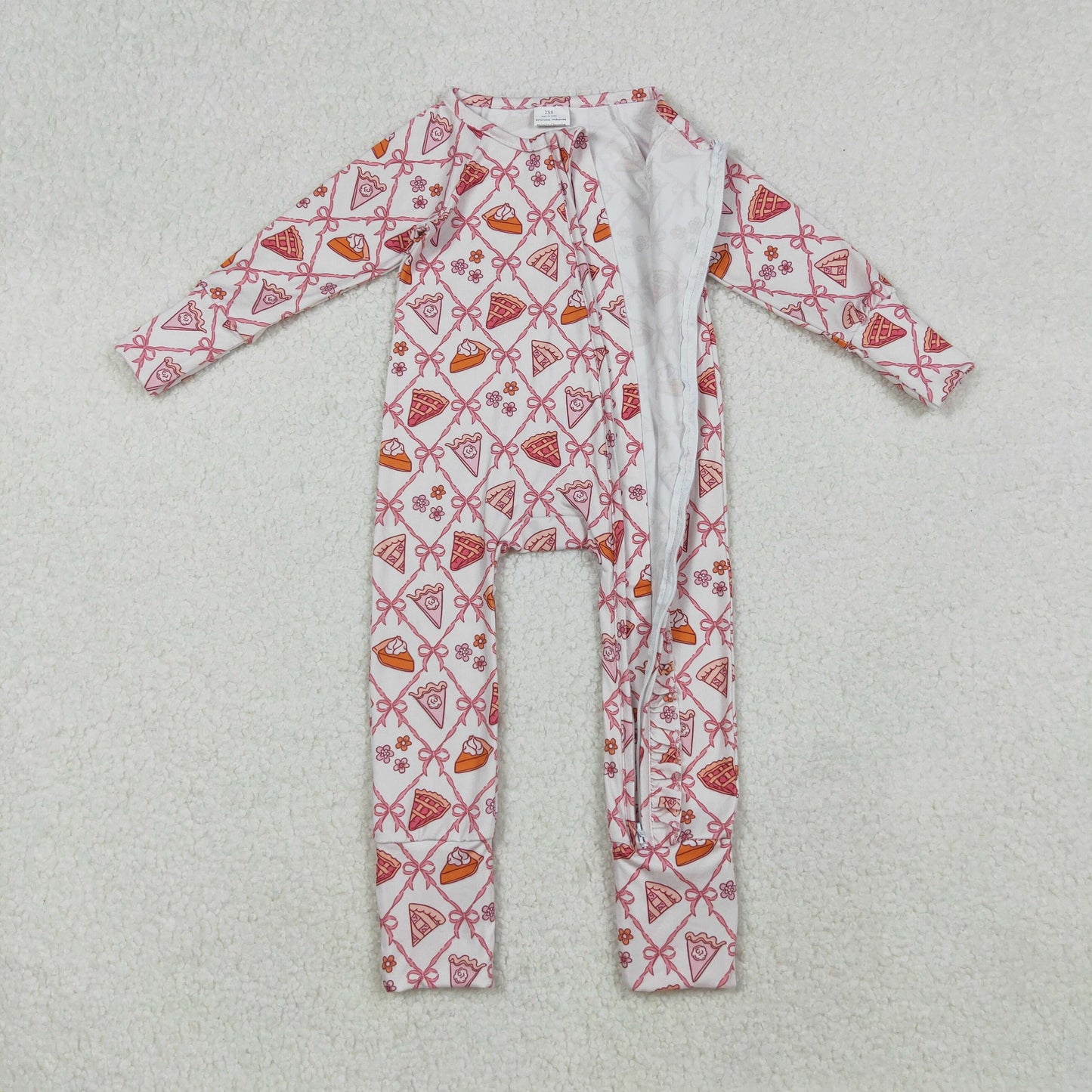 LR2594 bow pie western girl summer romper 202509 RTS