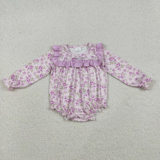 LR2624 flower western  girl  summer romper 202512 RTS