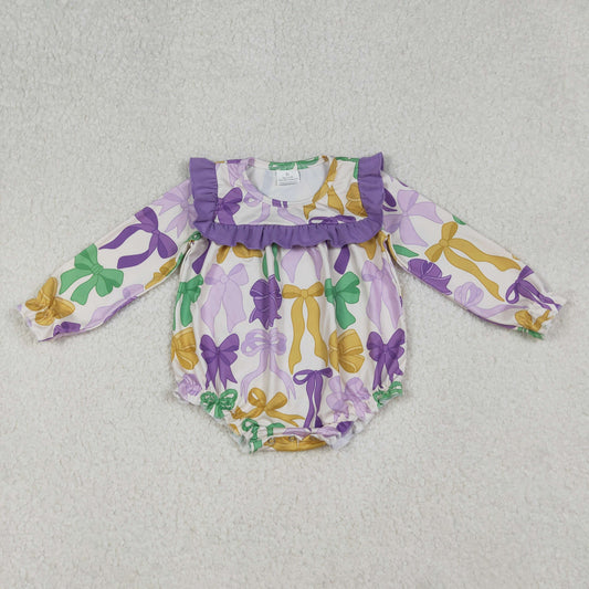 LR2642  Christmas bow western  girl boy summer romper 202509 RTS