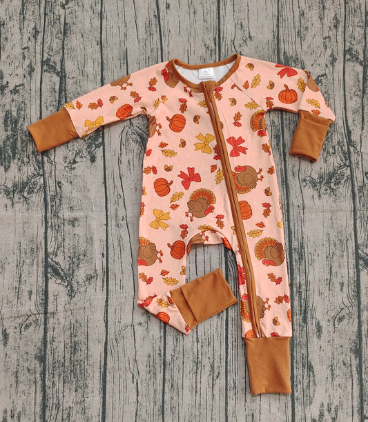 LR2689 turkey girl summer romper 202509 preorder