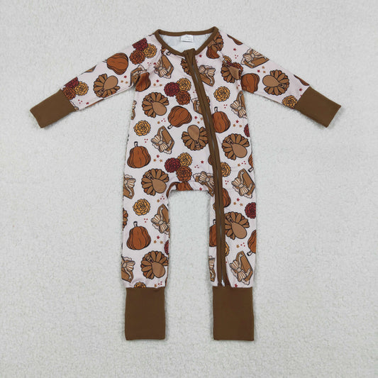 LR2690 turkey girl summer romper 202510 RTS