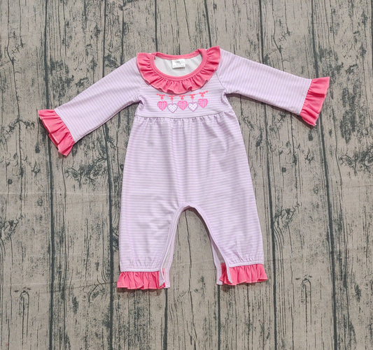 LR2706 Embroidery love bow girl summer romper 202509 preorder
