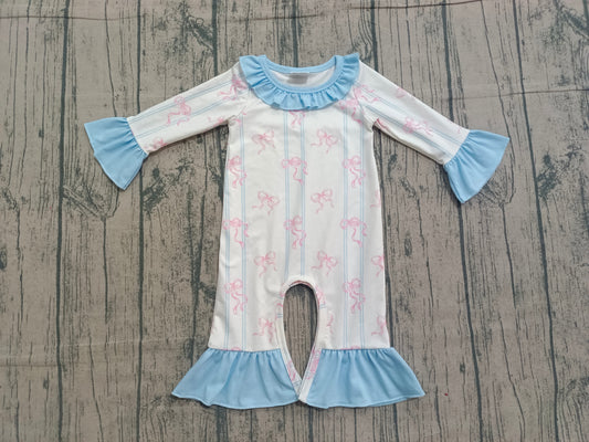 LR2845  BOW  girl romper 202512 PREORDER
