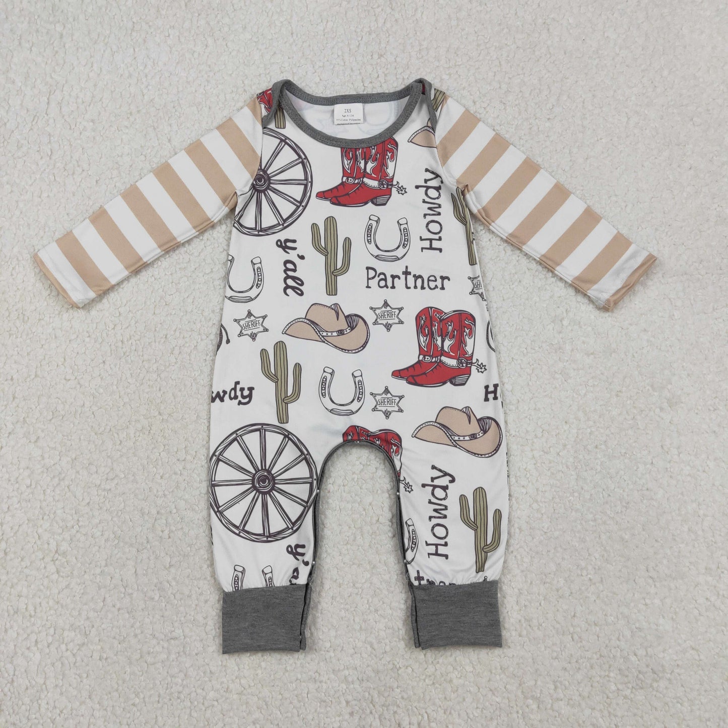 LR2977 hat boots bow girl romper 202512 RTS