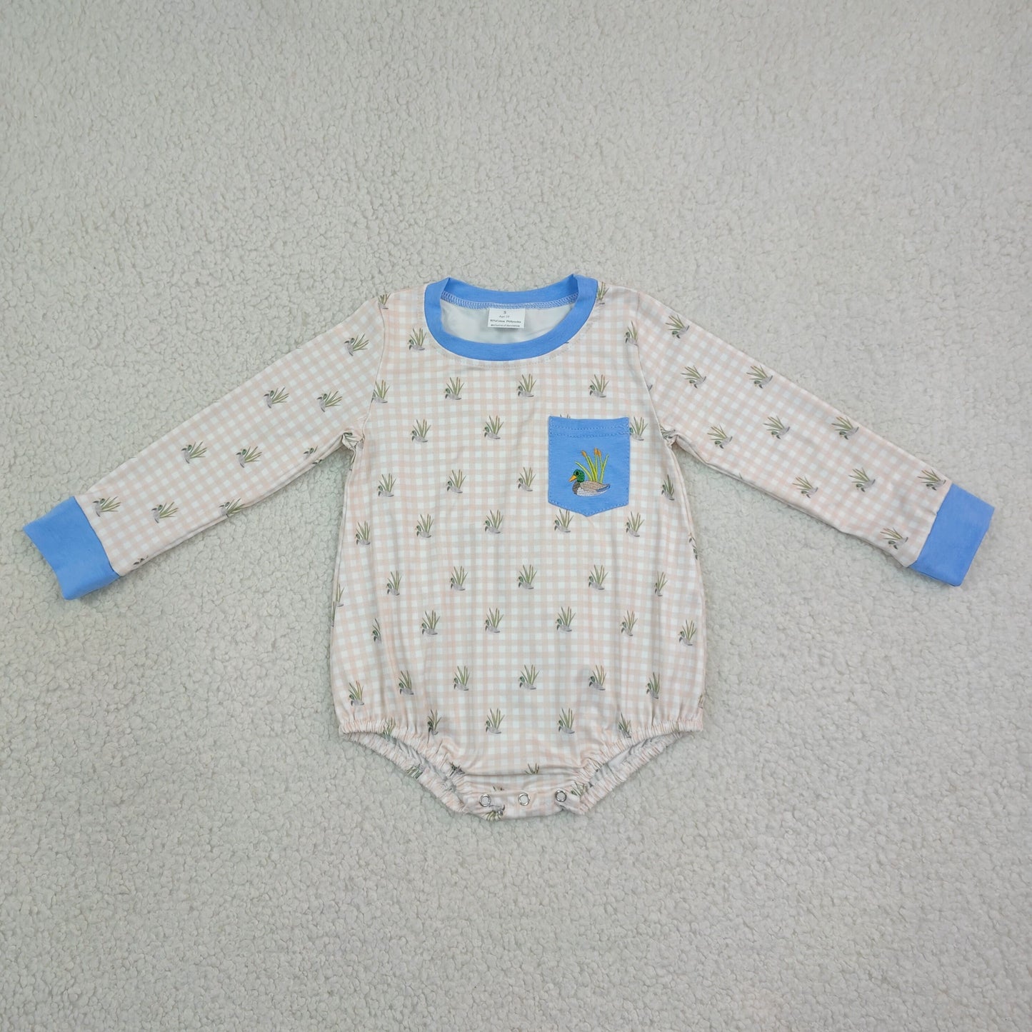LR3002 embroidery duck girl summer romper 202608  RTS