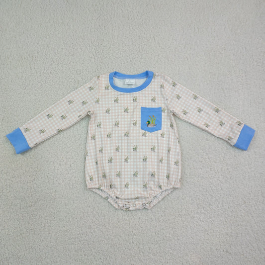 LR3002 embroidery duck girl summer romper 202608  RTS