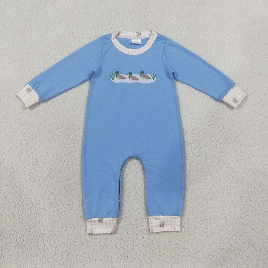 LR3007 embroidery duck girl summer romper 202608  RTS