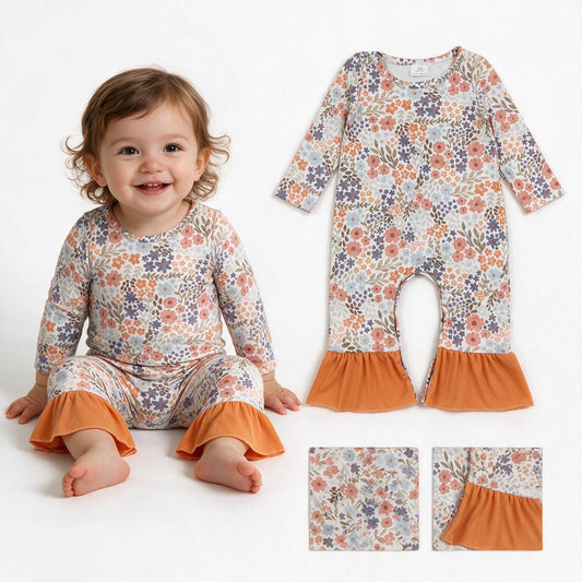 LR3027 flower fall girl romper 202608 RTS