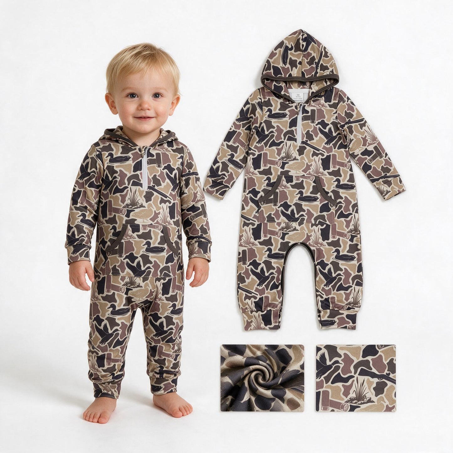 LR3029 camo duck fall girl romper 202608 RTS