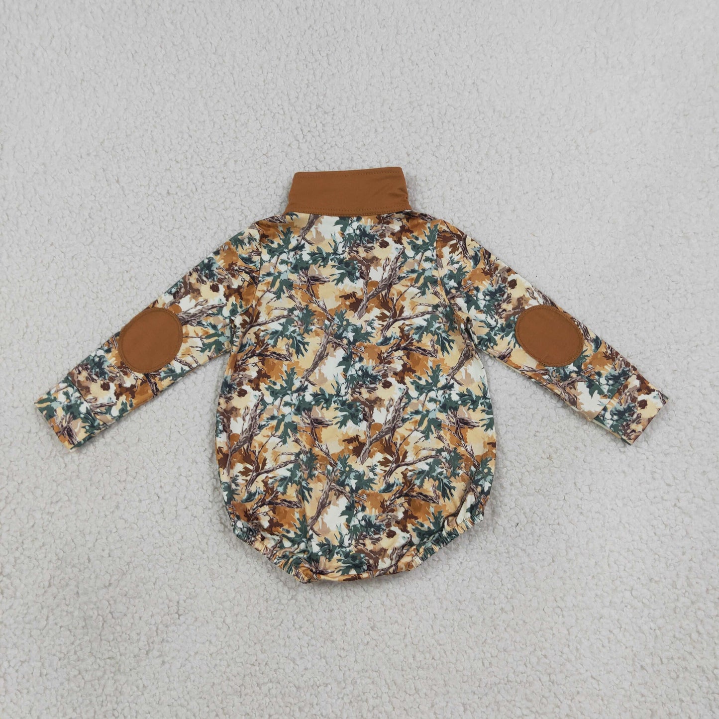 LR3048 camo leaves boy romper 202608 RTS