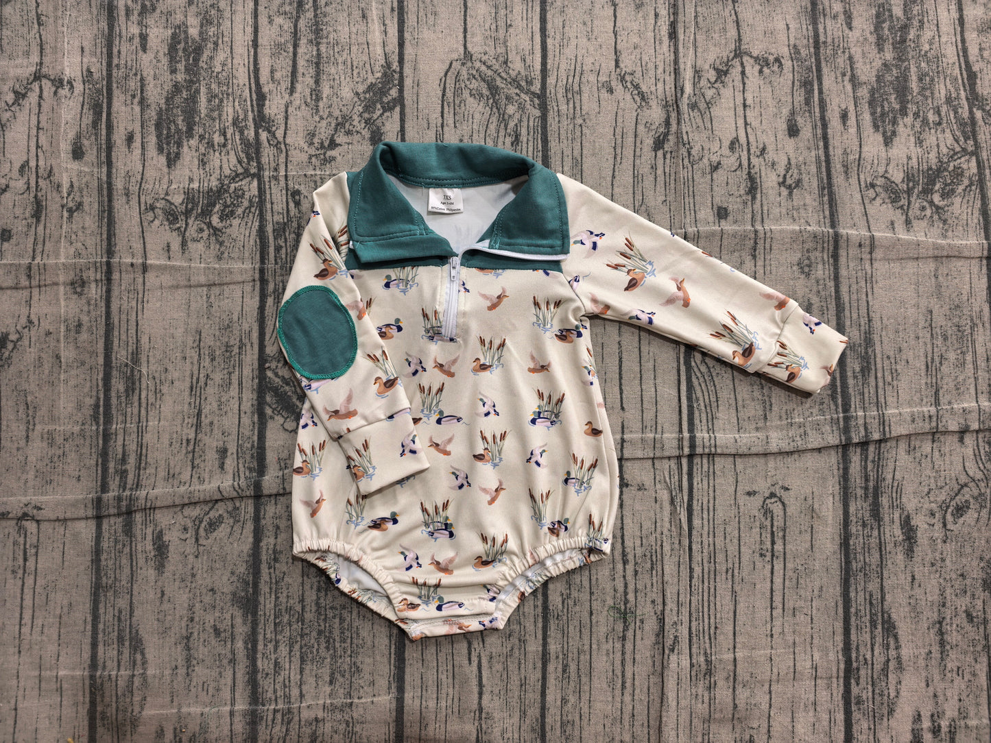 LR3052  duck boy romper 202619 preorder