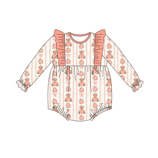 LR3097  bear girl  romper 202619 preorder