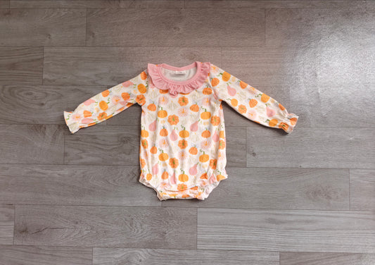 LR3098  pumpkin Halloween girl  romper 202607 preorder