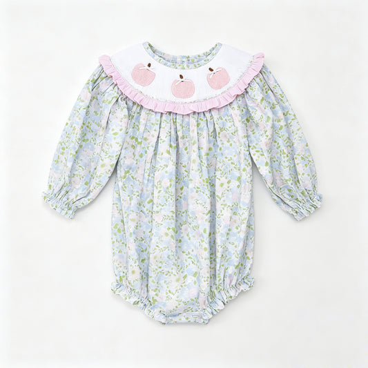 LR3100  pumpkin Halloween girl  romper 202619 preorder