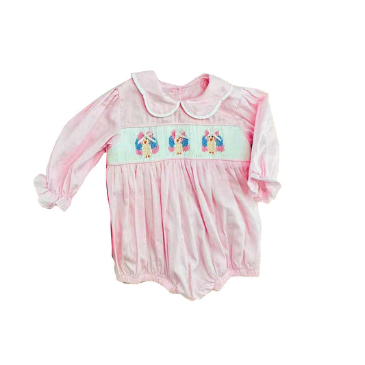 LR3102 Thanksgiving Turkey girl  romper 202619 preorder