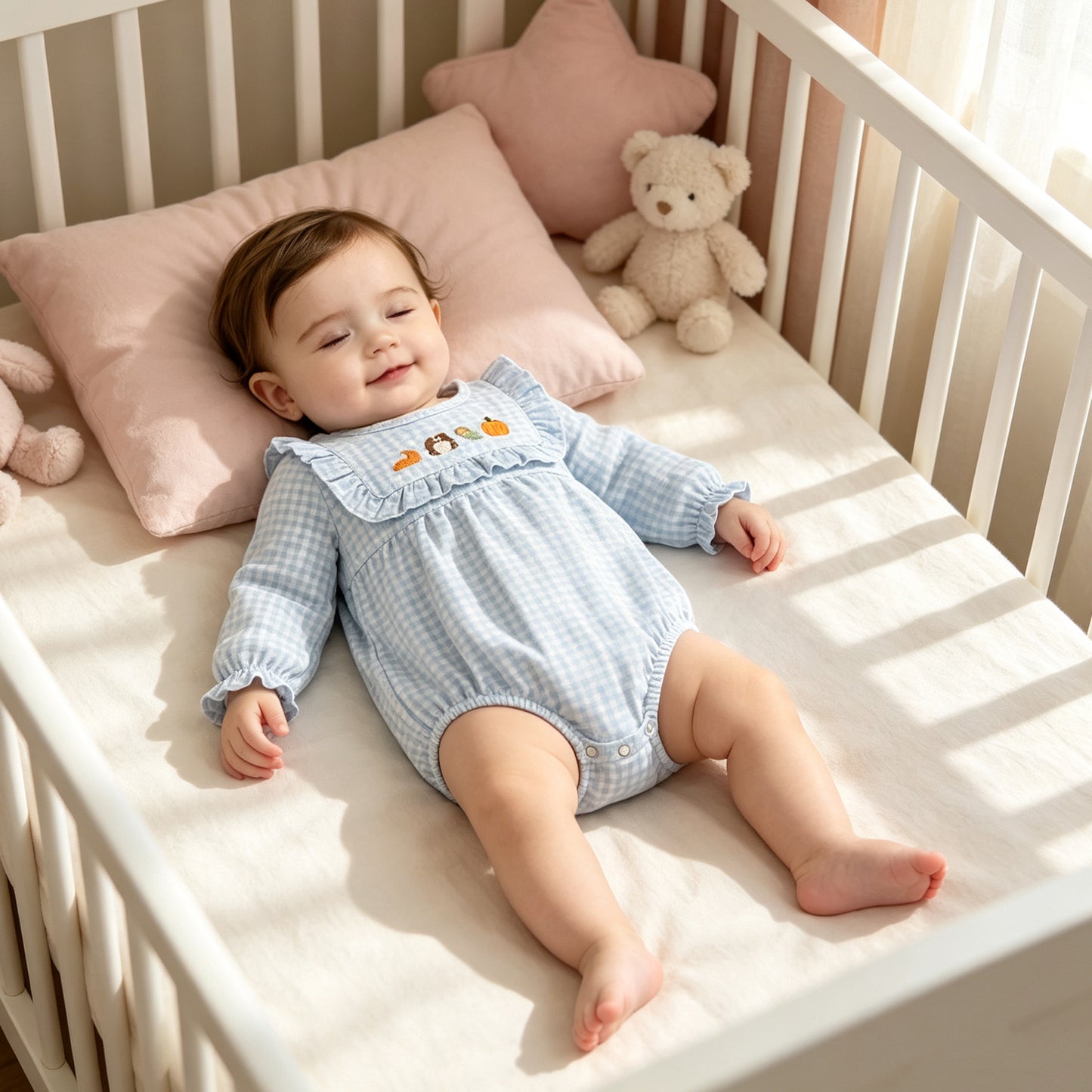 RTS LR3104 Embroidery Baby Long Sleeve Romper casual outfit 202608