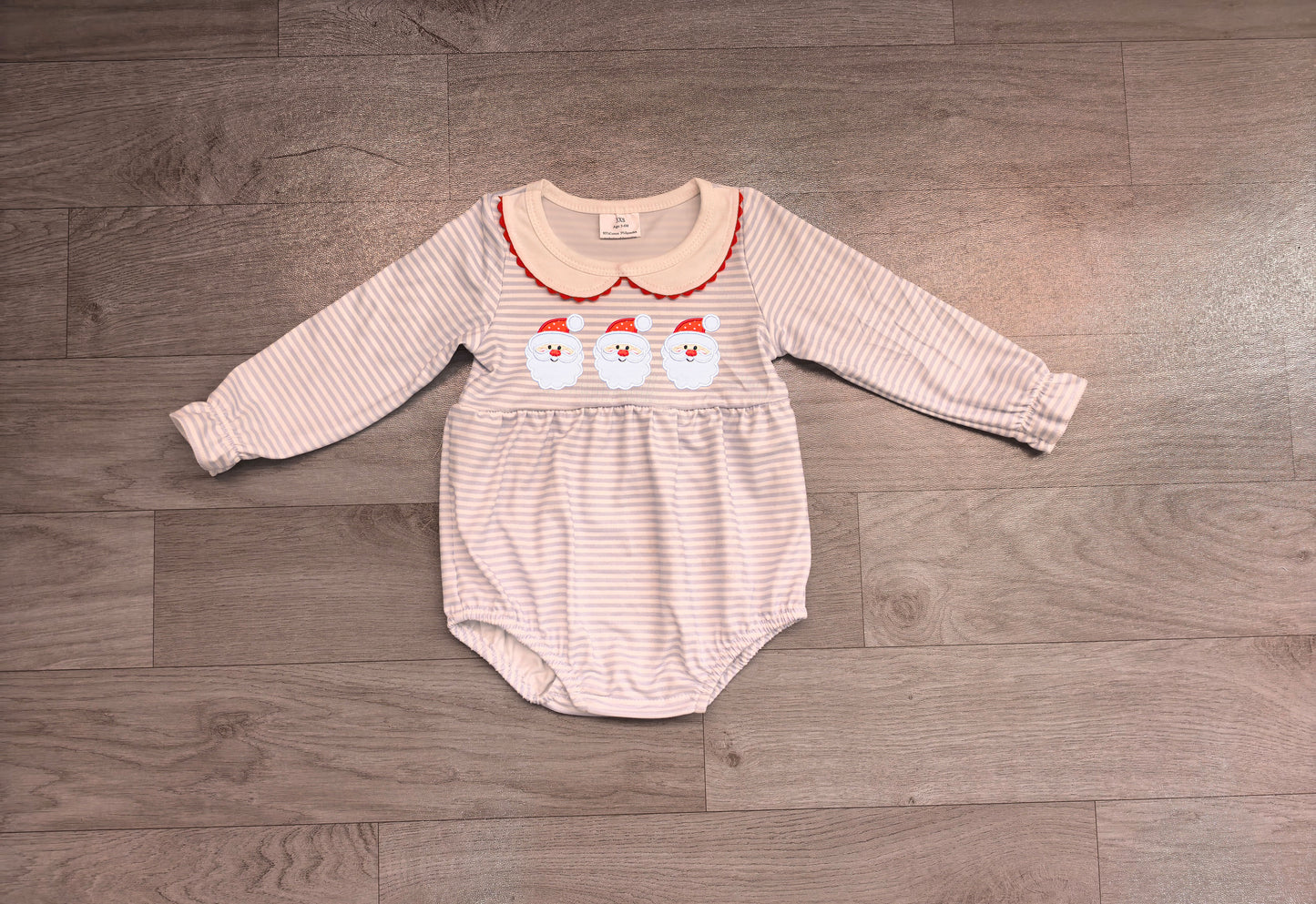 RTS LR3136 Cartoon Embroidery Peter Pan Collar Girls Bodysuit 202608