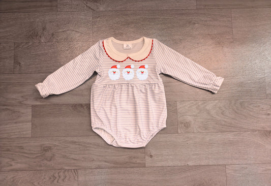 RTS LR3136 Cartoon Embroidery Peter Pan Collar Girls Bodysuit 202608