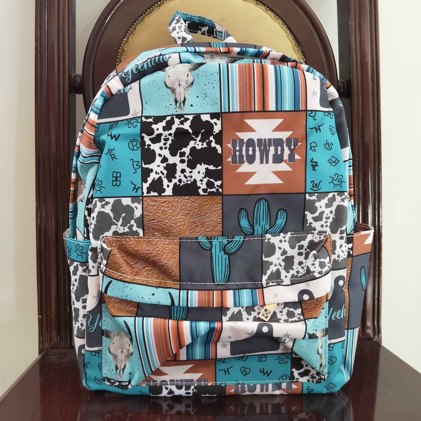 BA0077 10*13.9*4 inches western bluebackpack bag 20230520 RTS