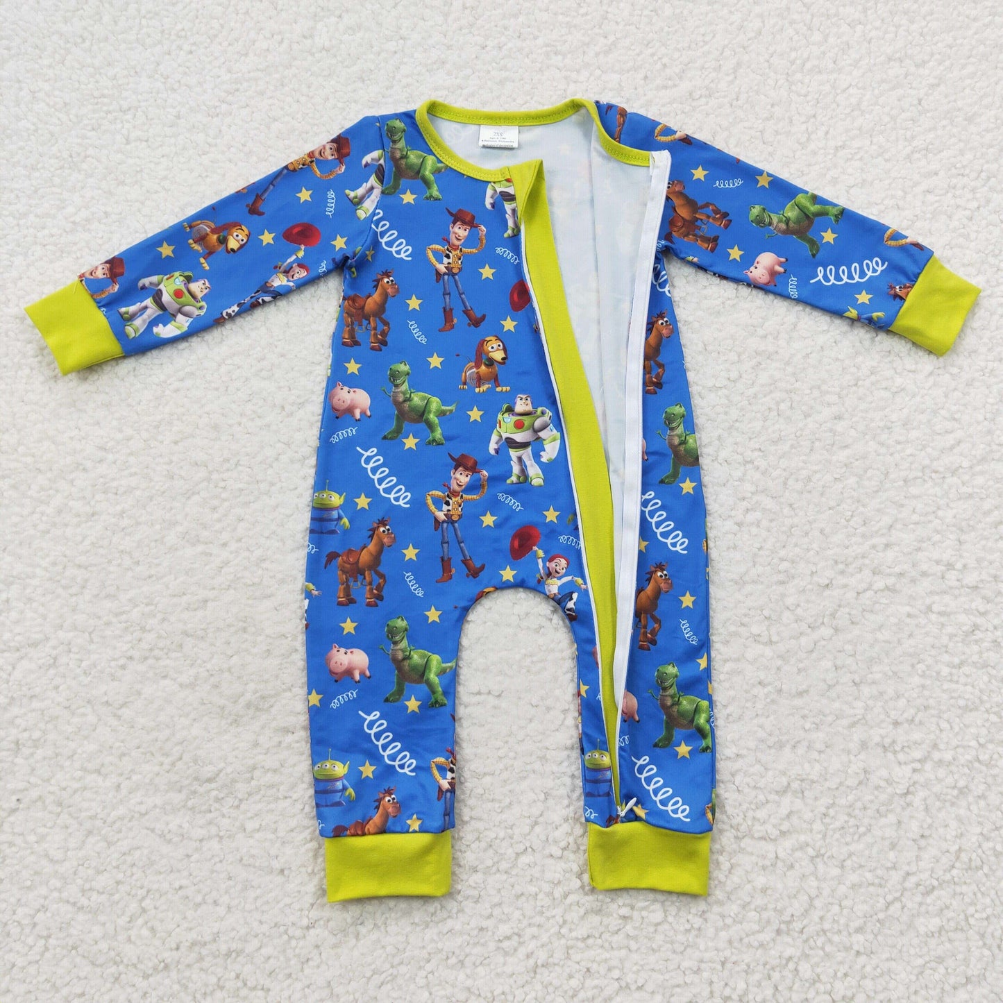 LR0484 cartoon story long sleeve boy romper 20230724 RTS