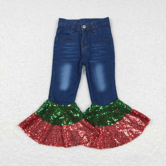 P0113 kids sequin jeans long bell pants RTS 20231024