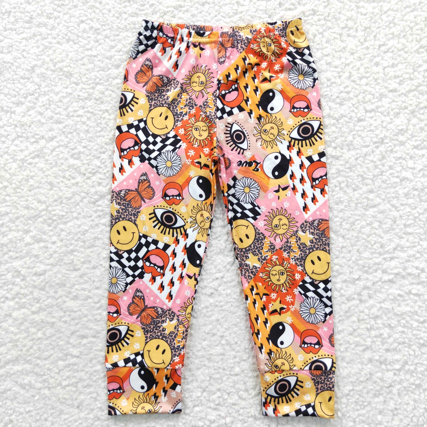 P0130 smile face boy long pants jogger legging 20230425 RTS