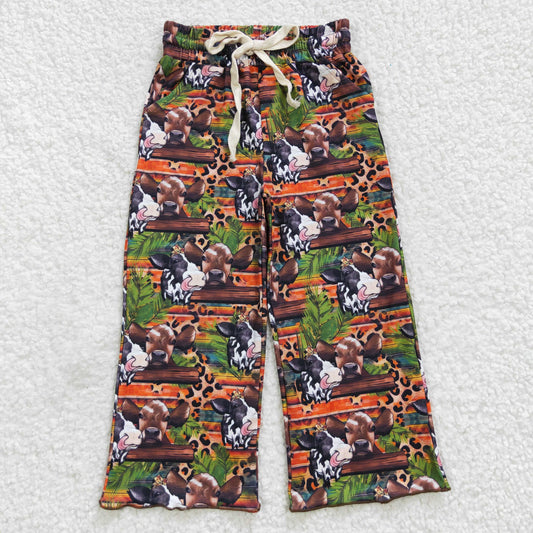 P0141 western flowers girl long pants 20230530