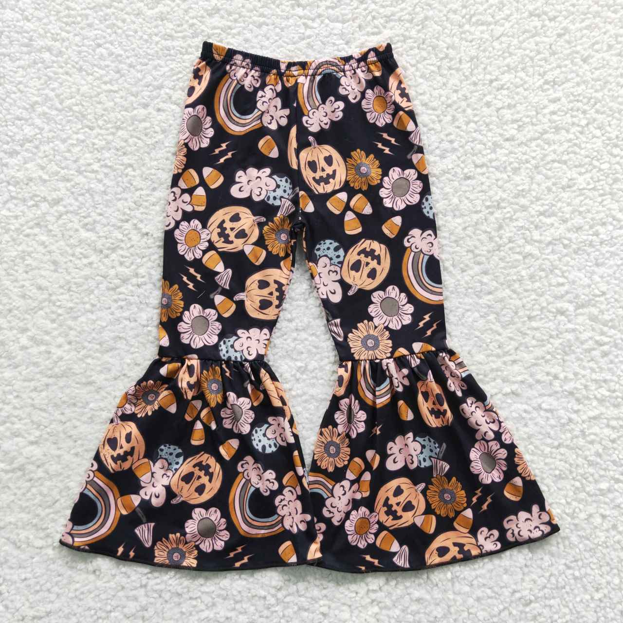 P0151 girl halloween bell bottom long girl pants  20230518 RTS