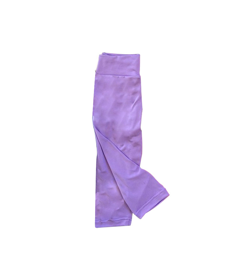 P0210 girl purple  cotton long pants 20230617