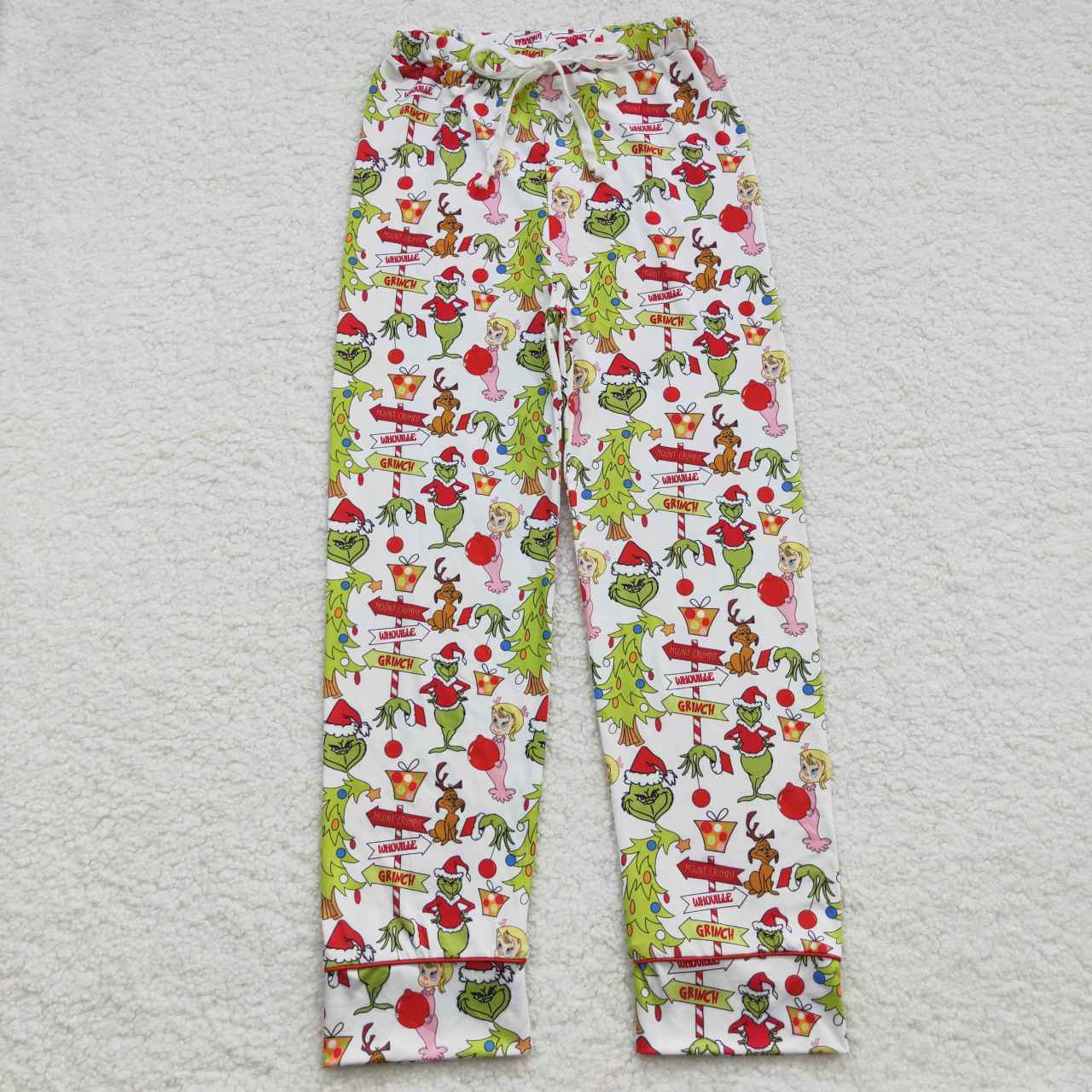 P0233 成人 adult Christmas cartoon grin long pants 20231017 RTS