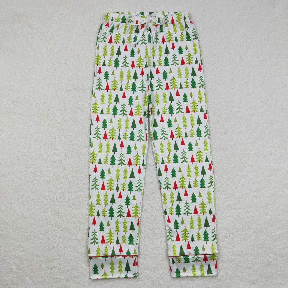NO MOQ RTS P0279 Clothes Christmas Tree Allover Print Long Cuff Casual Pajama Pants 202610