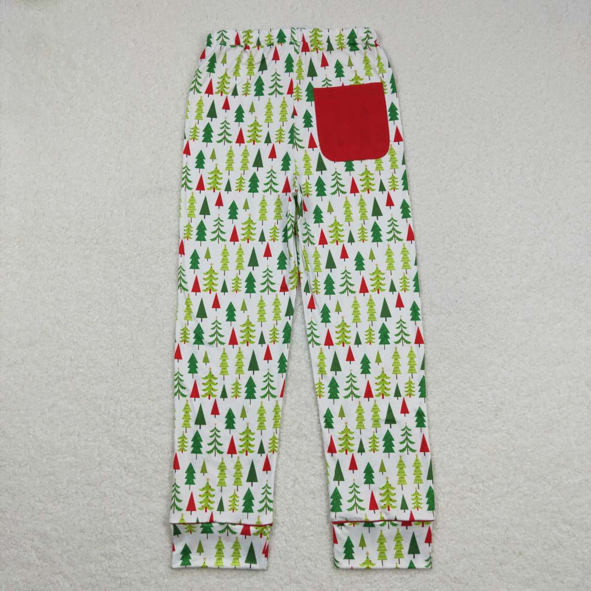 NO MOQ RTS P0279 Clothes Christmas Tree Allover Print Long Cuff Casual Pajama Pants 202610