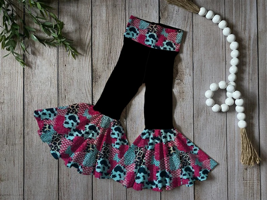 P0292 girl bell bottom long girl bell bottom pants 20230821 preorder