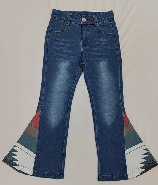 P0303 western  jeans kids denim jeans bell pants preorder 20230831