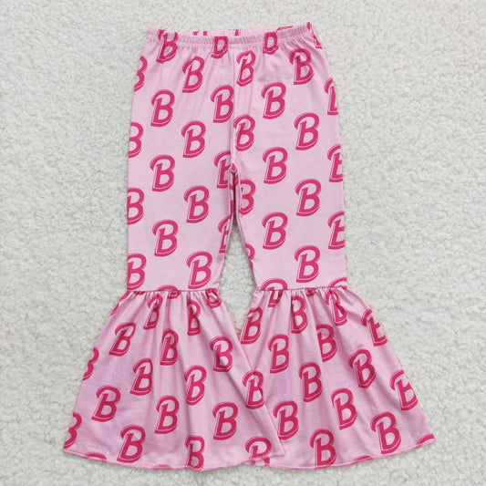 P0306 western barbie hot pink girl bell bottom pants 20231013 RTS