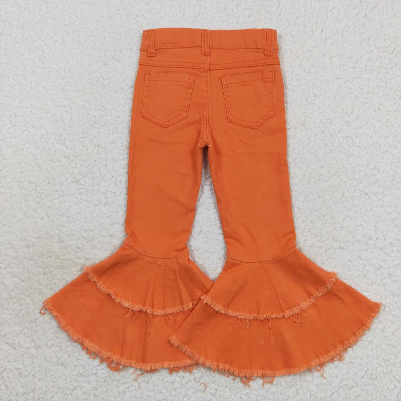 P0322 ripped orange girl denim jeans 202300916 RTS