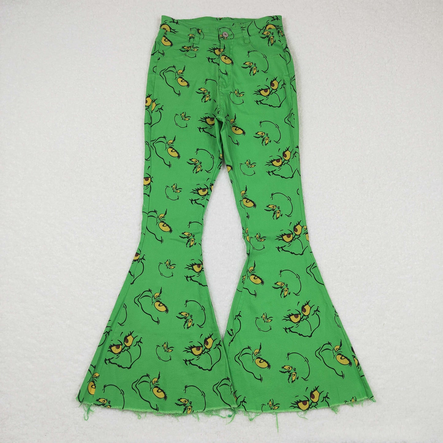 P0323 Adult mama & kids  clothes grinch denim jeans 20231024 RTS