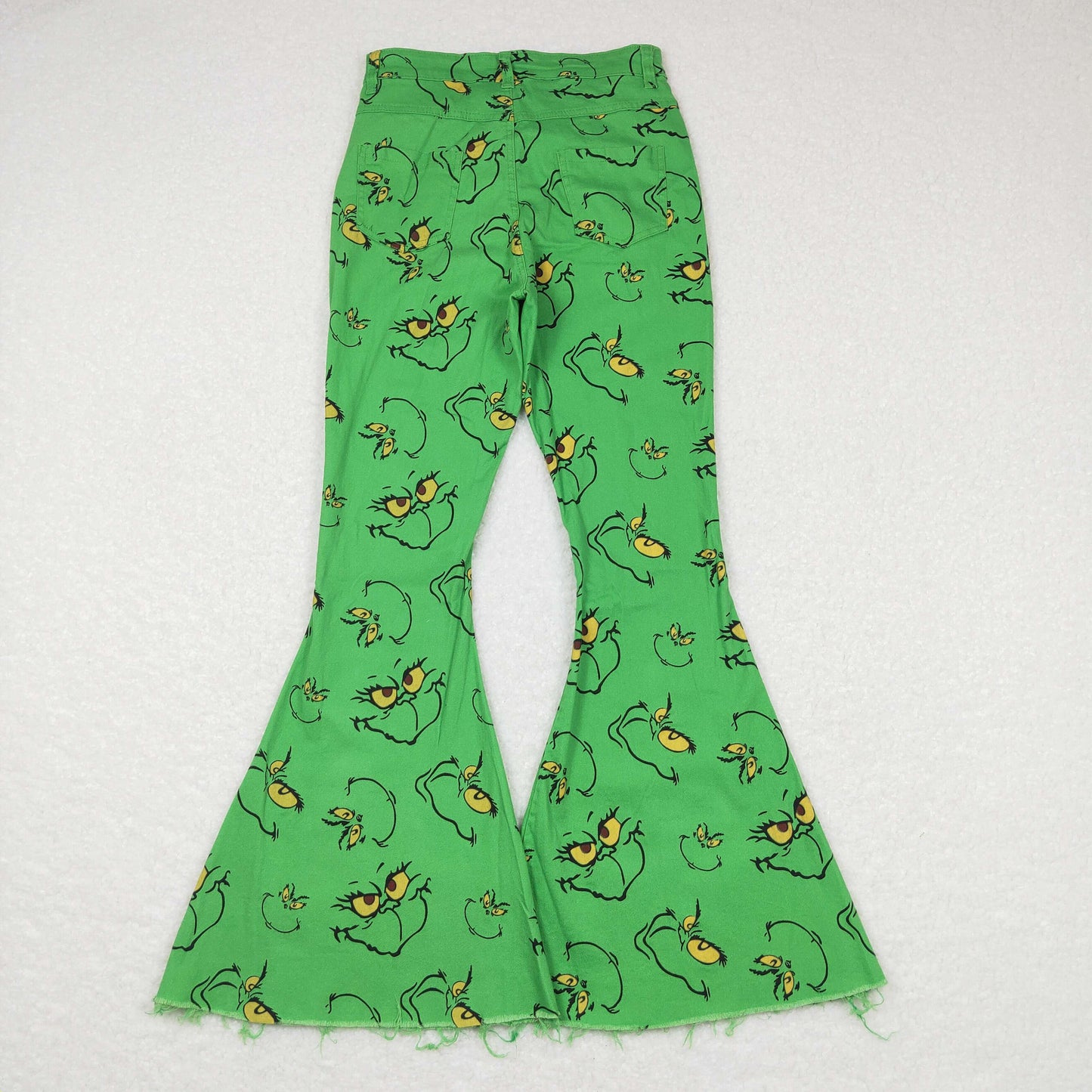 P0323 Adult mama & kids  clothes grinch denim jeans 20231024 RTS