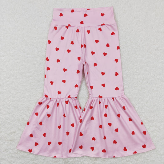 P0339 love valentines girl bell bottom long pants 20231204 RTS