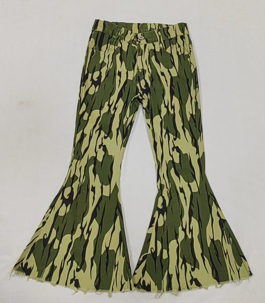 P0372 camo green girl denim jeans preorder 202401