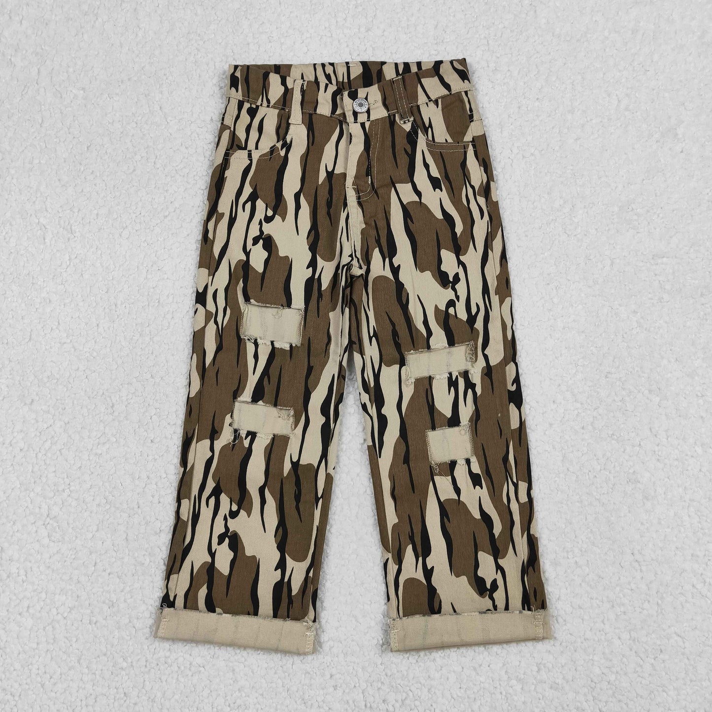 P0373   camo green girl denim jeans 202604 RTS