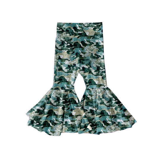 P0390 camo girl bell bottom long pants 20231124 preorder