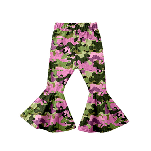 P0392 camo girl bell bottom long pants 20231130 preorder