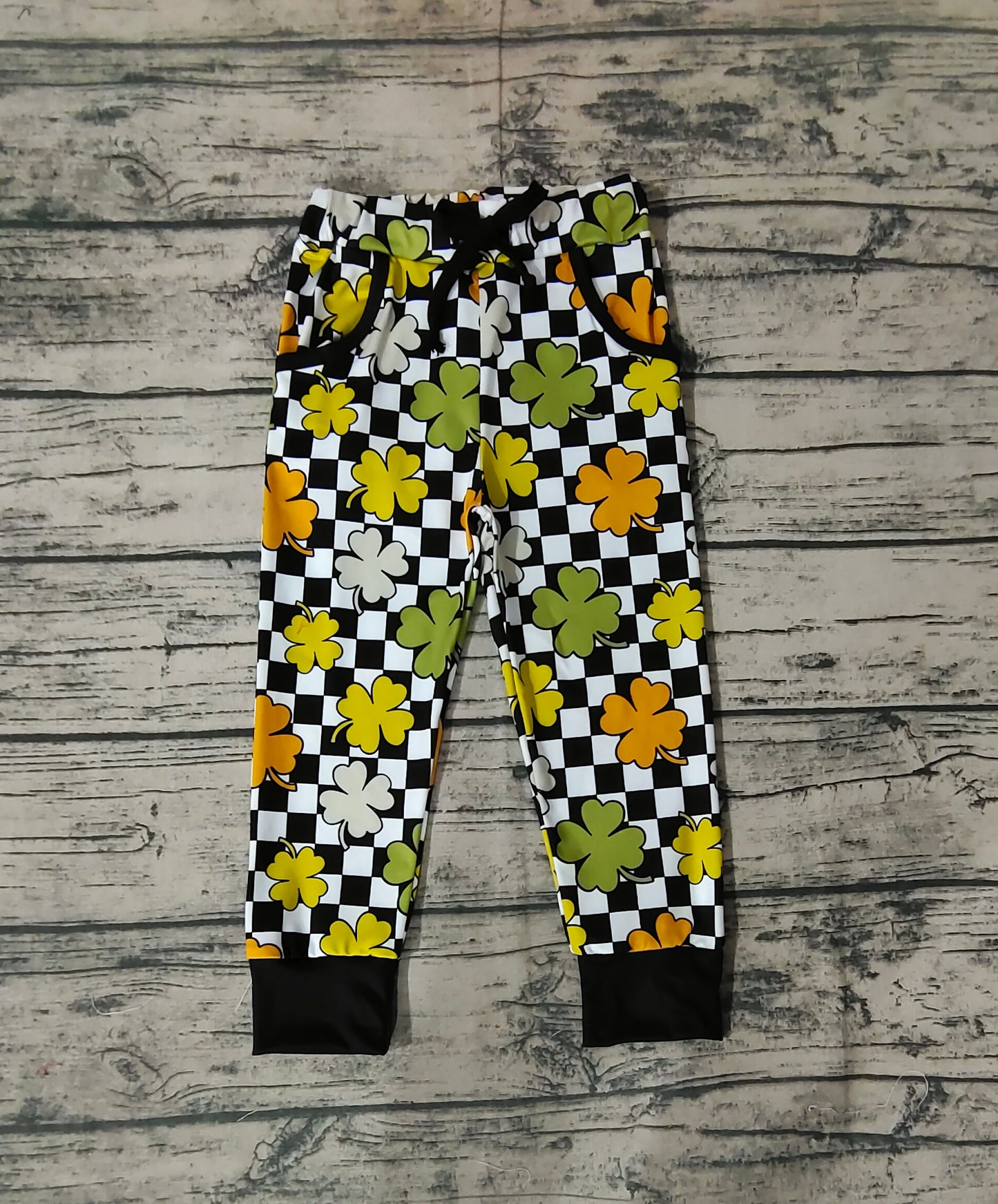 P0402 kids lucky green Jogger long pants RTS 202401