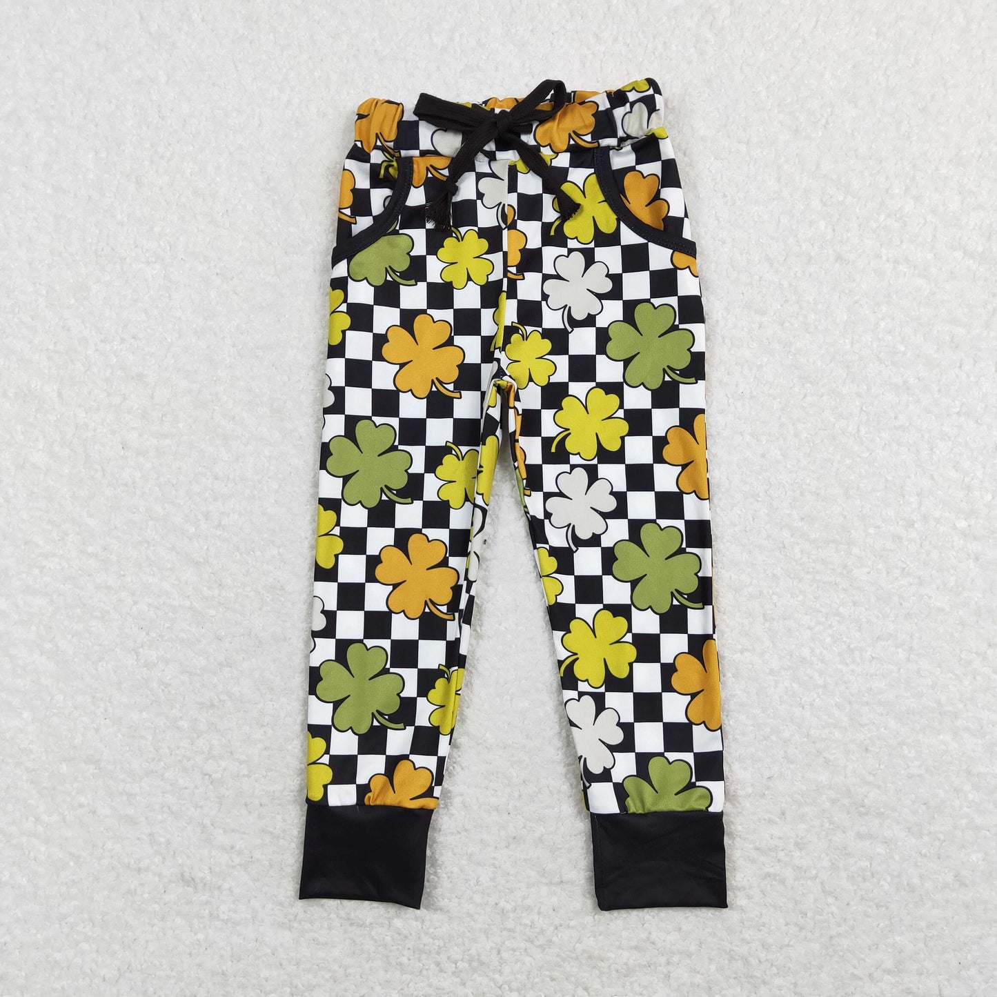 P0402 kids lucky green Jogger long pants RTS 202401