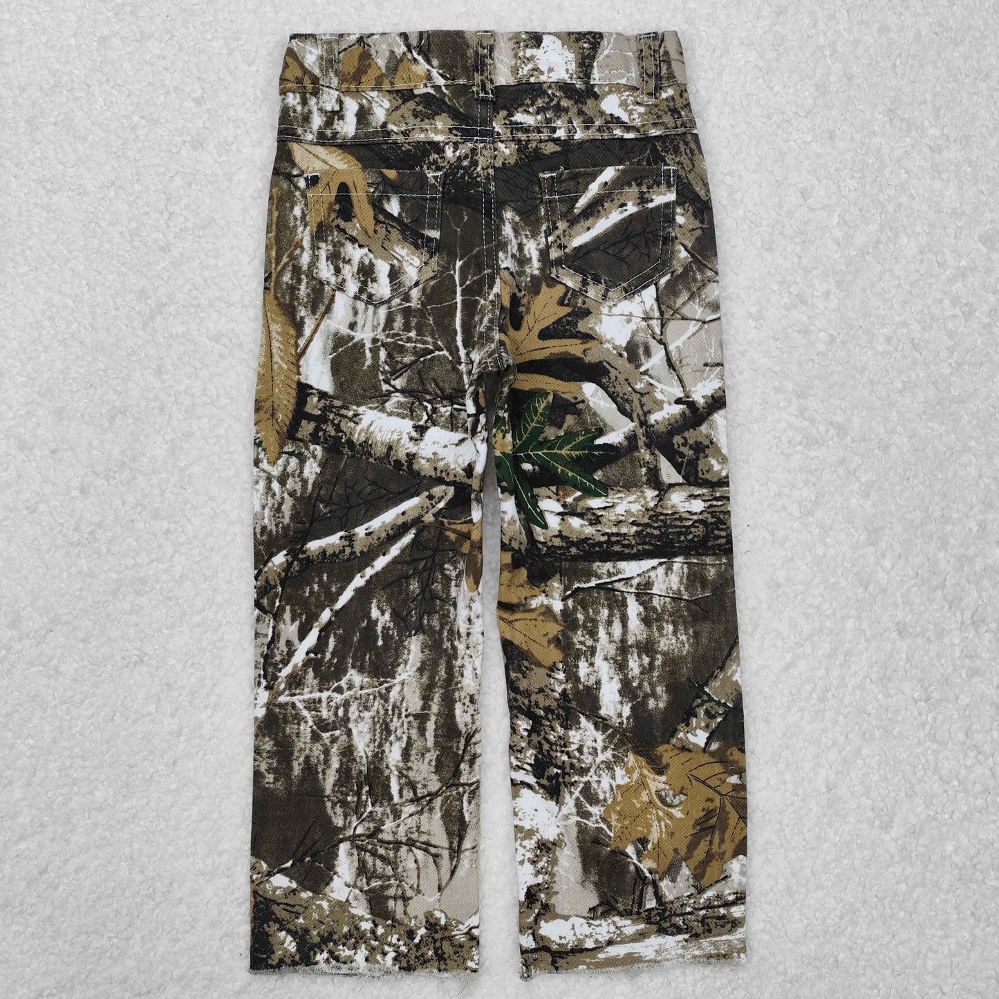 P0410 western camo boy Leaf jeans pants 202501 RTS